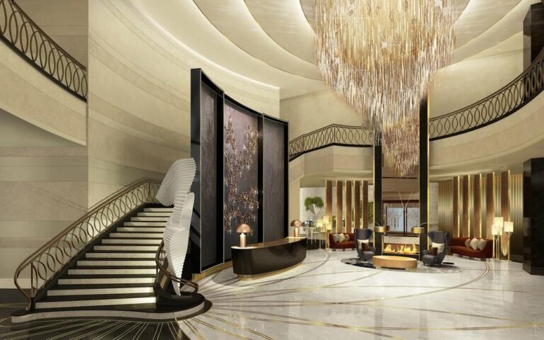 Luxury Lobby at Taj Palace New Delhi 768x480